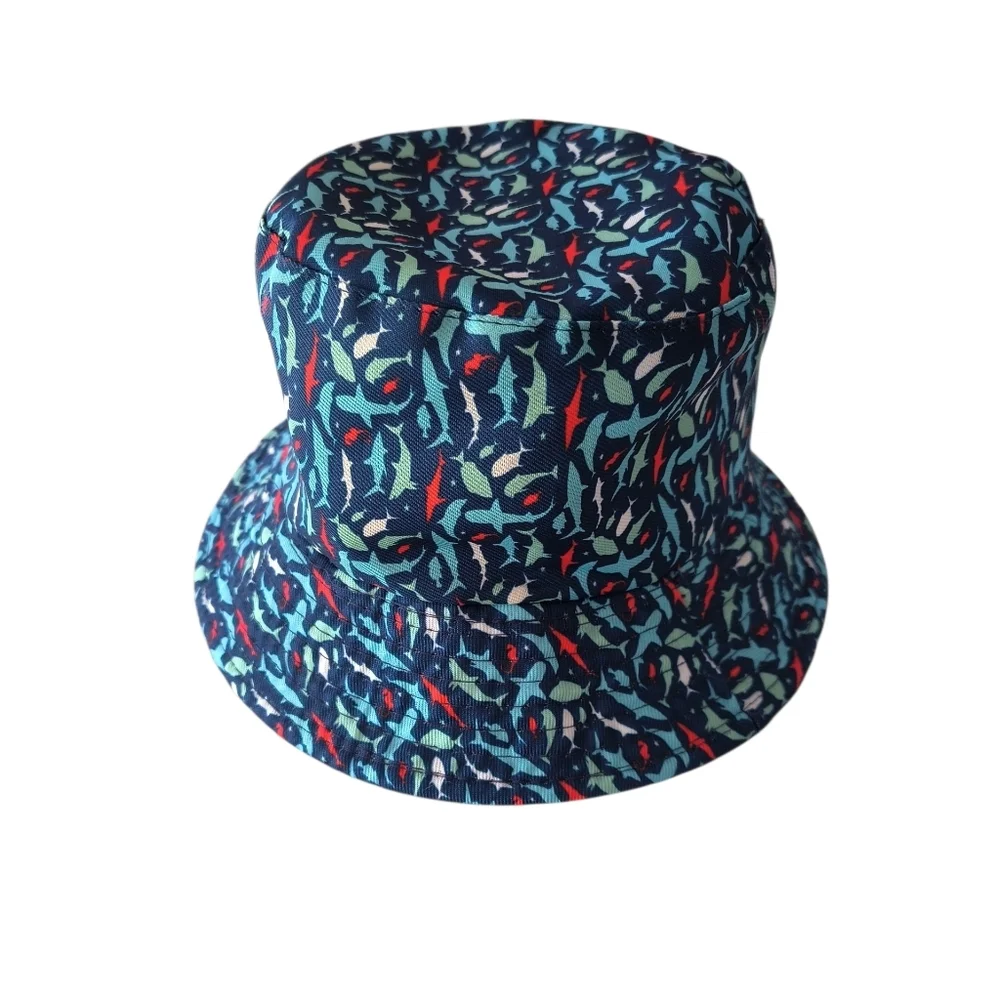 Pan Oceanic Toddler Boy Bucket Hat With All Over Shark Print